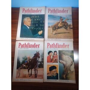 Vintage Pathfinder News 1952 Lot Of 4 news colorful literature